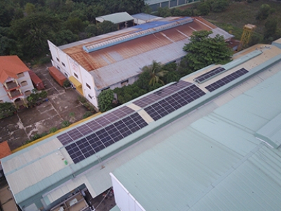 Hệ thống điện mặt trời công suất 100kwp cho nhà xưởng