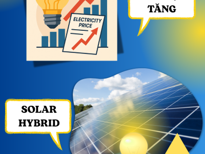 GIÁ ĐIỆN TĂNG – ĐÃ ĐẾN LÚC ĐẦU TƯ HỆ THỐNG ĐIỆN NĂNG LƯỢNG MẶT TRỜI HYBRID