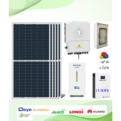 Hệ 15.5kwp lưu trữ 14.3kwh 1 pha