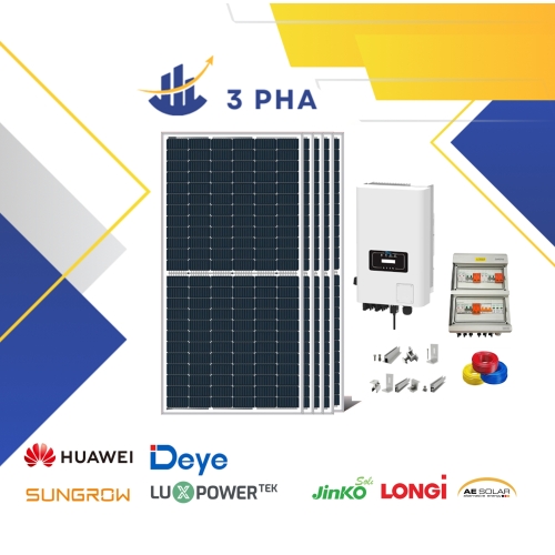 Hệ 3 pha 30kwp hoà lưới bám tải